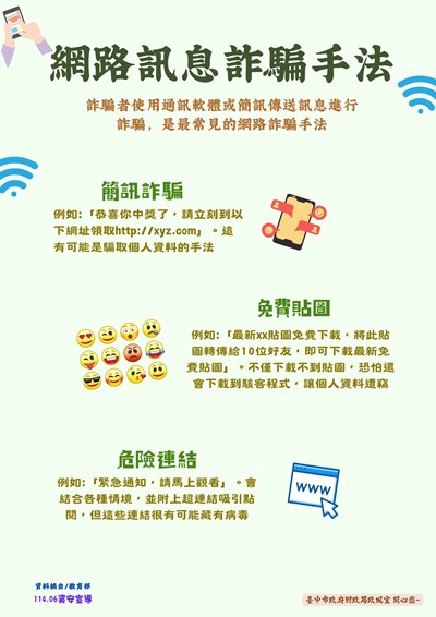 網路訊息詐騙手法