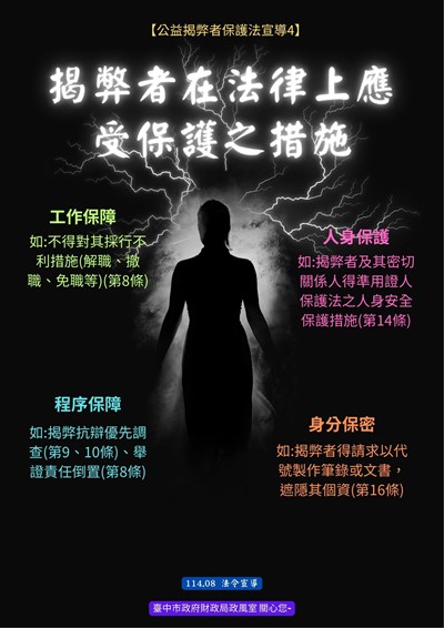 揭弊者在法律上應受保護之措施
