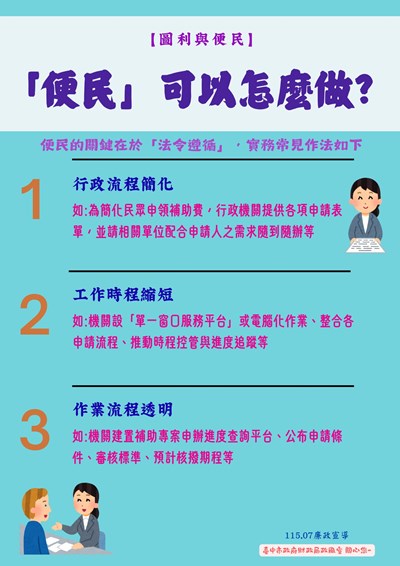 便民可以怎麼做