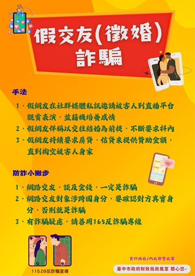 假交友(徵婚)詐騙