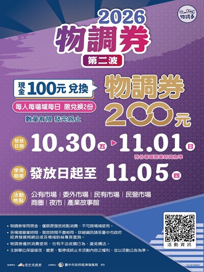 2026物調券第二波